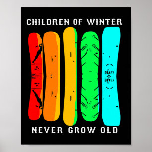 Snowboarding Funny Snowboard Poster