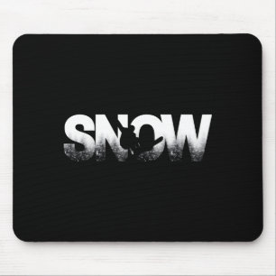 Snowboarding Funny Snowboard Snowboarder Ride Wint Mouse Mat
