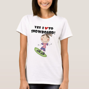 Snowboarding Girl Tshirts and Gifts