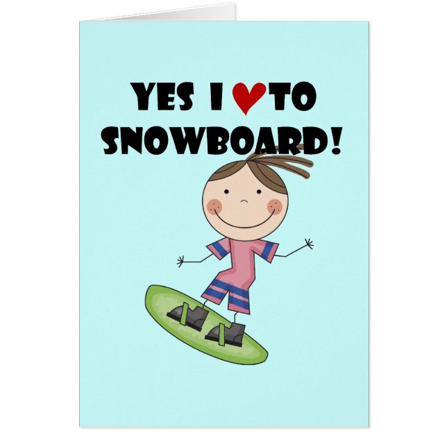 Snowboarding Girl Tshirts and Gifts (Front)