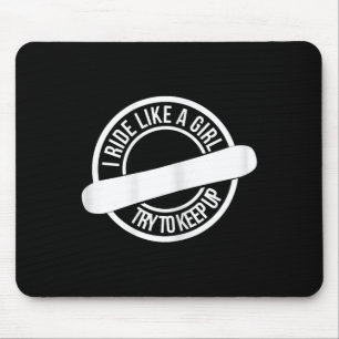 Snowboarding Girl Wintersport Downhill - Funny Sno Mouse Mat