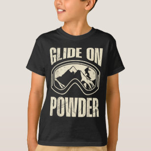 Snowboarding Glide On Powder Funny Snowboard Child T-Shirt