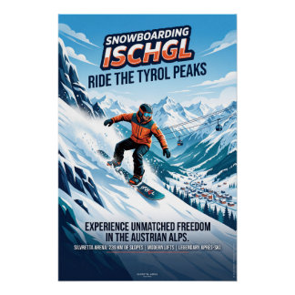 Snowboarding in Ischgl Poster