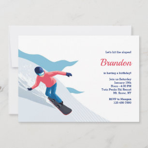 Snowboarding Invitations