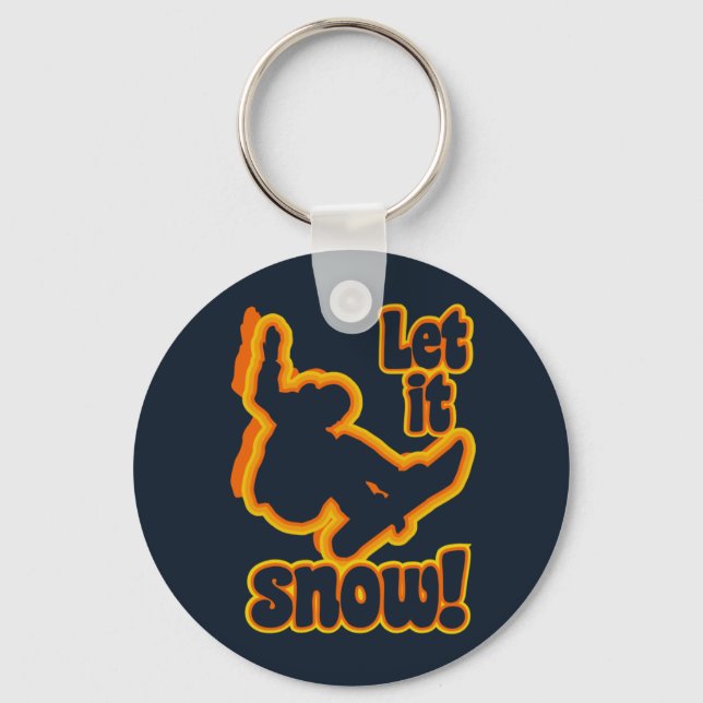Snowboarding key chain (Front)