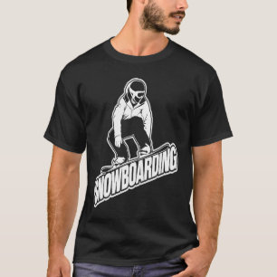Snowboarding Large Shredder Lettering  Great Snowb T-Shirt
