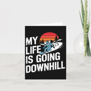 Snowboarding Lover Humour Design Funny Snowboarder Card