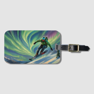 Snowboarding Luggage Tag