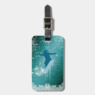 Snowboarding Luggage Tag