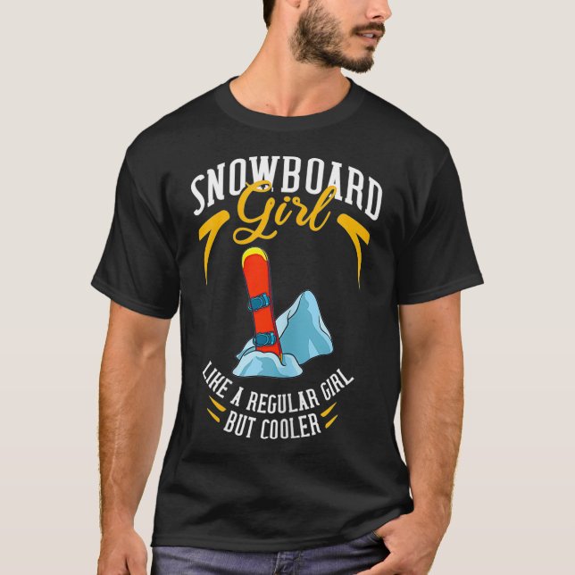 Snowboarding Mountain Funny Freestyle _3  T-Shirt (Front)