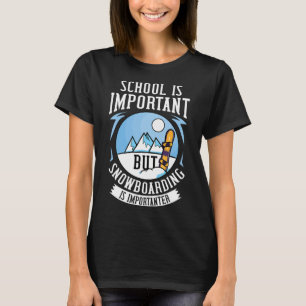 Snowboarding Mountain Funny Freestyle T-Shirt