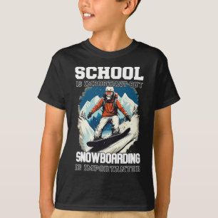Snowboarding Mountains Snow Vacation Snowboard Ski T-Shirt