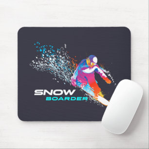 Snowboarding Mouse Pad