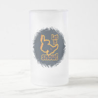 Snowboarding mug - choose style & colour