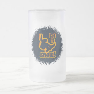 Snowboarding mug - choose style & colour