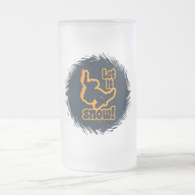 Snowboarding mug - choose style & colour (Center)