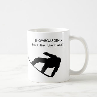 snowboarding mug! coffee mug