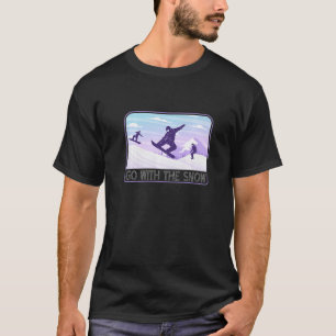 Snowboarding My Life Is Going Downhill T-Shirt
