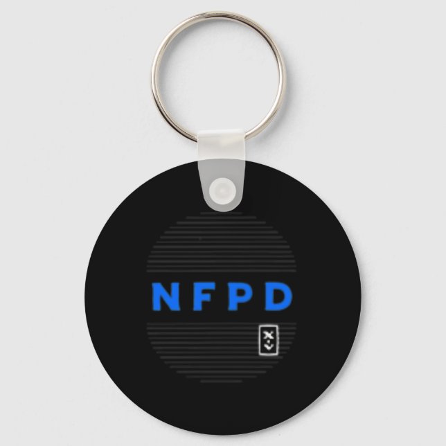 Snowboarding No Friends On Powder Day  Key Ring (Front)
