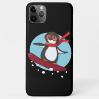 Snowboarding Penguin