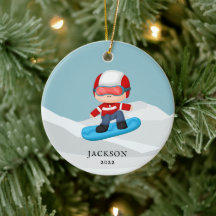 Snowboarding Personalised Christmas