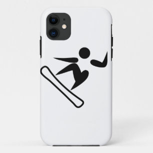 Snowboarding Pictograph iPhone 11 Case