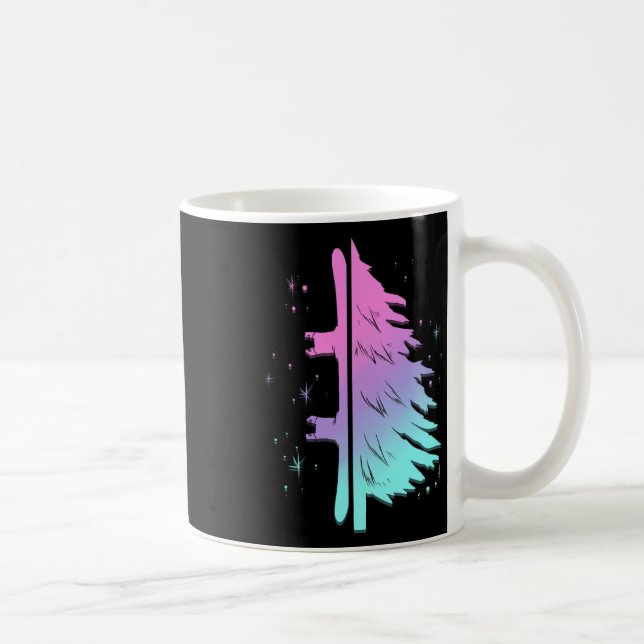Snowboarding Pine Gift For Winter Holidays Snowboa Coffee Mug (Right)
