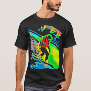 Snowboarding Pop Art T-Shirt