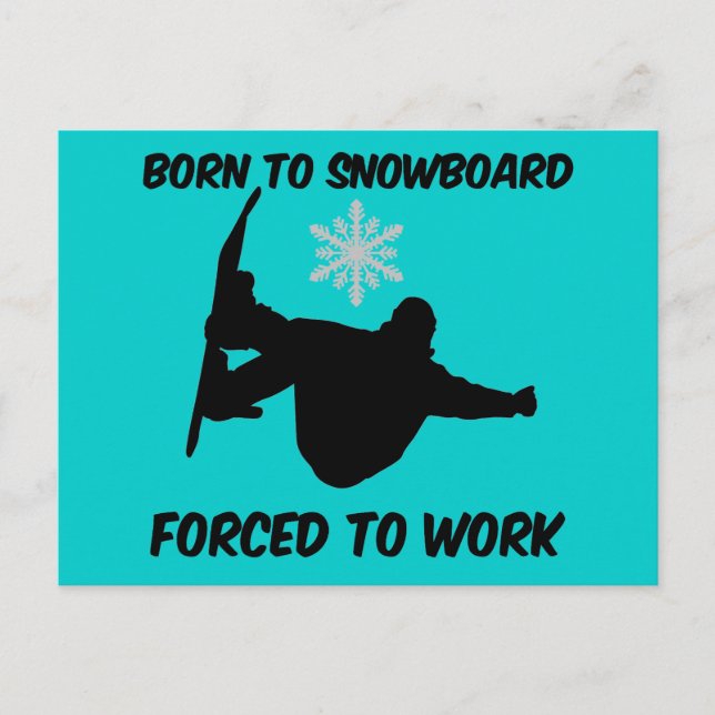 Snowboarding Postcard (Front)