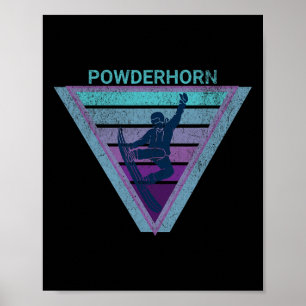 Snowboarding Powderhorn Ski Resort Colorado Snowbo Poster