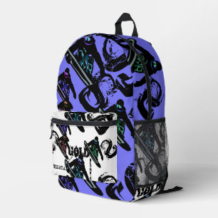 SNOWBOARDING PRINTED BACKPACK