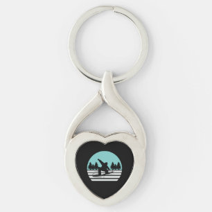 Snowboarding Retro Vintage Key Ring