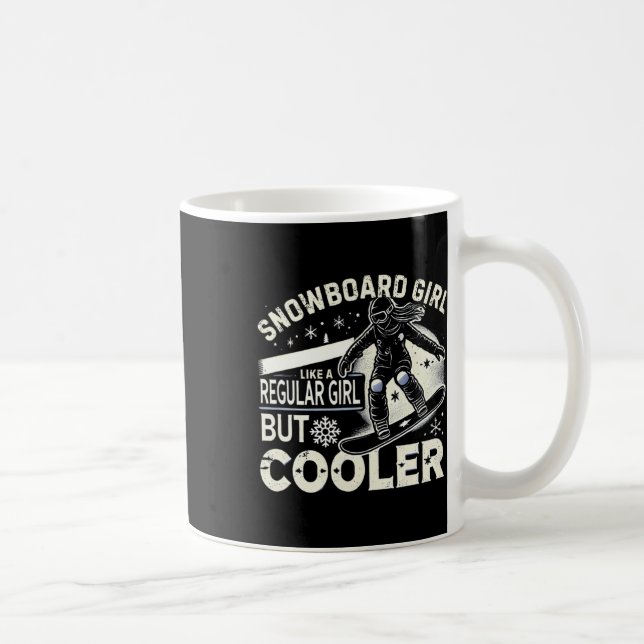 Snowboarding Shirt Girls Snowboarder Snowboard Lov Coffee Mug (Right)