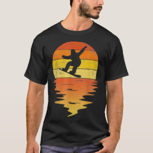 Snowboarding shirt retro sunset 70s vintage Snowbo