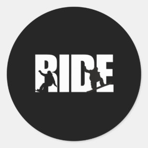 Snowboarding Shirt Snowboarder Snowboard Lover Sno Classic Round Sticker