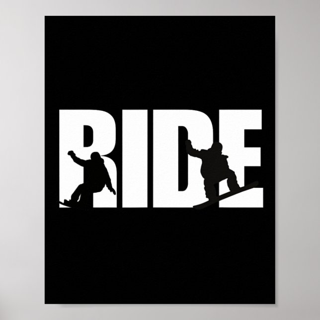 Snowboarding Shirt Snowboarder Snowboard Lover Sno Poster (Front)