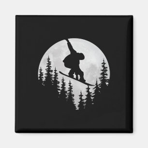 Snowboarding Shirts Freestyle Snowboarder - Snowbo Magnet