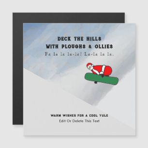 Snowboarding Ski Resort Christmas Card