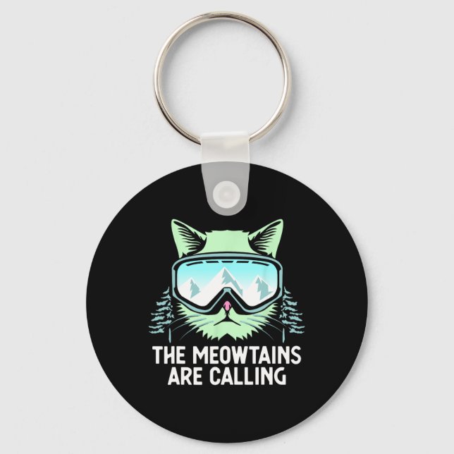 Snowboarding Skiing Art For Men Women Kid Winter S Key Ring (Front)