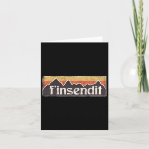 Snowboarding Skiing Send It Finsendit Funny T Shir Card