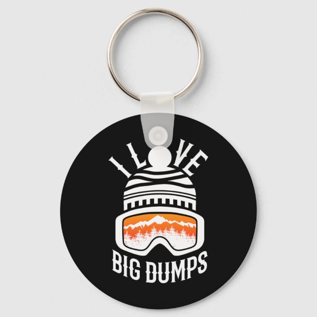 Snowboarding Skiing Snowboard Funny Snowboarder  Key Ring (Front)