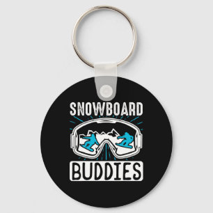 Snowboarding Snowboard Buddies Key Ring