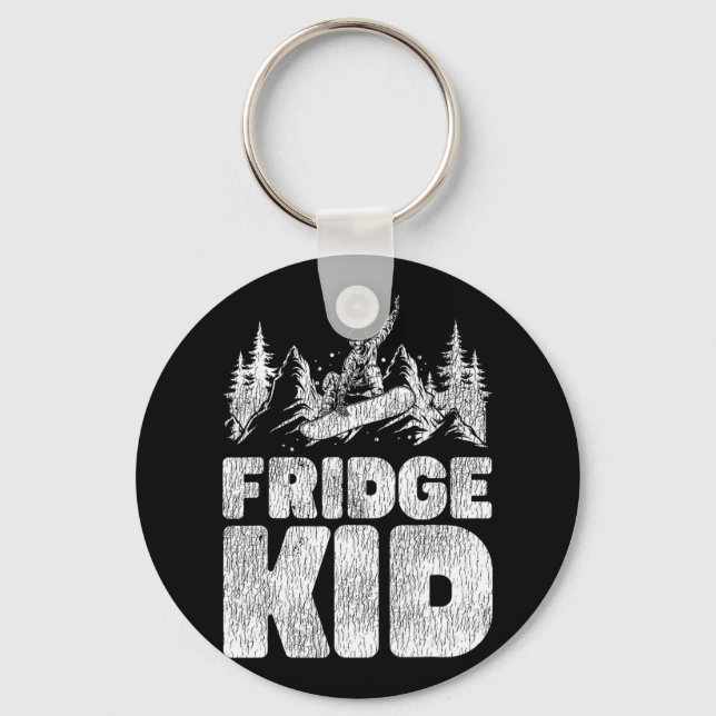 Snowboarding Snowboard Fridge Kid  Key Ring (Front)