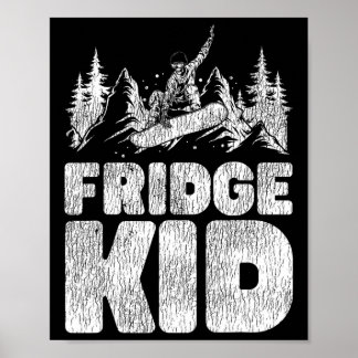 Snowboarding Snowboard Fridge Kid  Poster