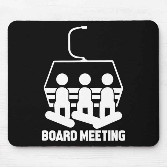 Snowboarding Snowboard Funny Snowboarder  Mouse Mat (Front)