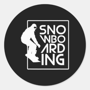 Snowboarding Snowboard Gift Love Snowboarding  Classic Round Sticker