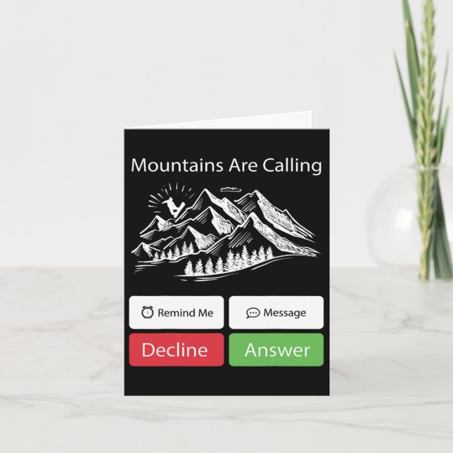Snowboarding Snowboard Mobile Phone Display Mounta Card (Front)