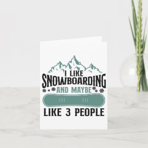 Snowboarding Snowboard Mountain  Card