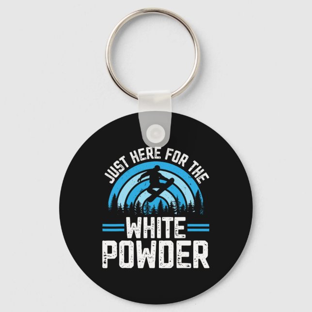 Snowboarding Snowboard Outfit Just Here For The Wh Key Ring (Front)