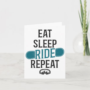 Snowboarding Snowboard Ride Card